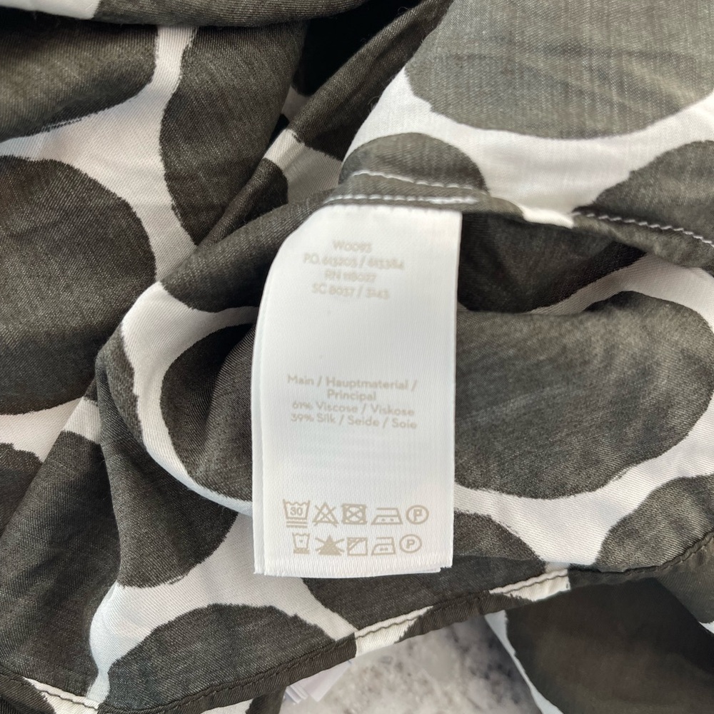 Boden Olive Green and Cream  Blouse - Picture 6 of 6